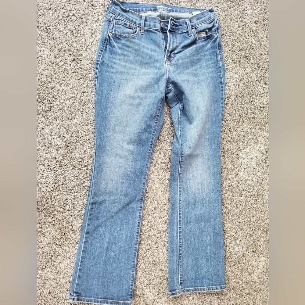 Old navy women's curvy boot cut jeans size 6 short
